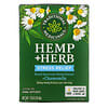 Hemp+ Herb, Stress Relief, + Chamomile, Caffeine Free, 16 Wrapped Tea Bags, .73 oz (20.8 g)