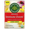 Traditional Medicinals, Organic Immune Zoom, Zitrone-Ingwer, koffeinfrei, 16 verpackte Teebeutel, 32 g (1,13 oz.)