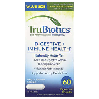 TruBiotics, Salud digestiva e inmunitaria, 60 cápsulas vegetales