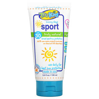 TruKid, واقي شمسي من Sunny Days Sport ، بعامل حماية من الشمس 30 ، بدون رائحة ، 3.4 أونصة سائلة (100 مل)