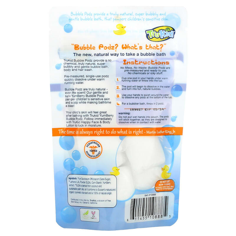 Trukid Bubble Podz Bubble Bath Yumberry (60 Count)