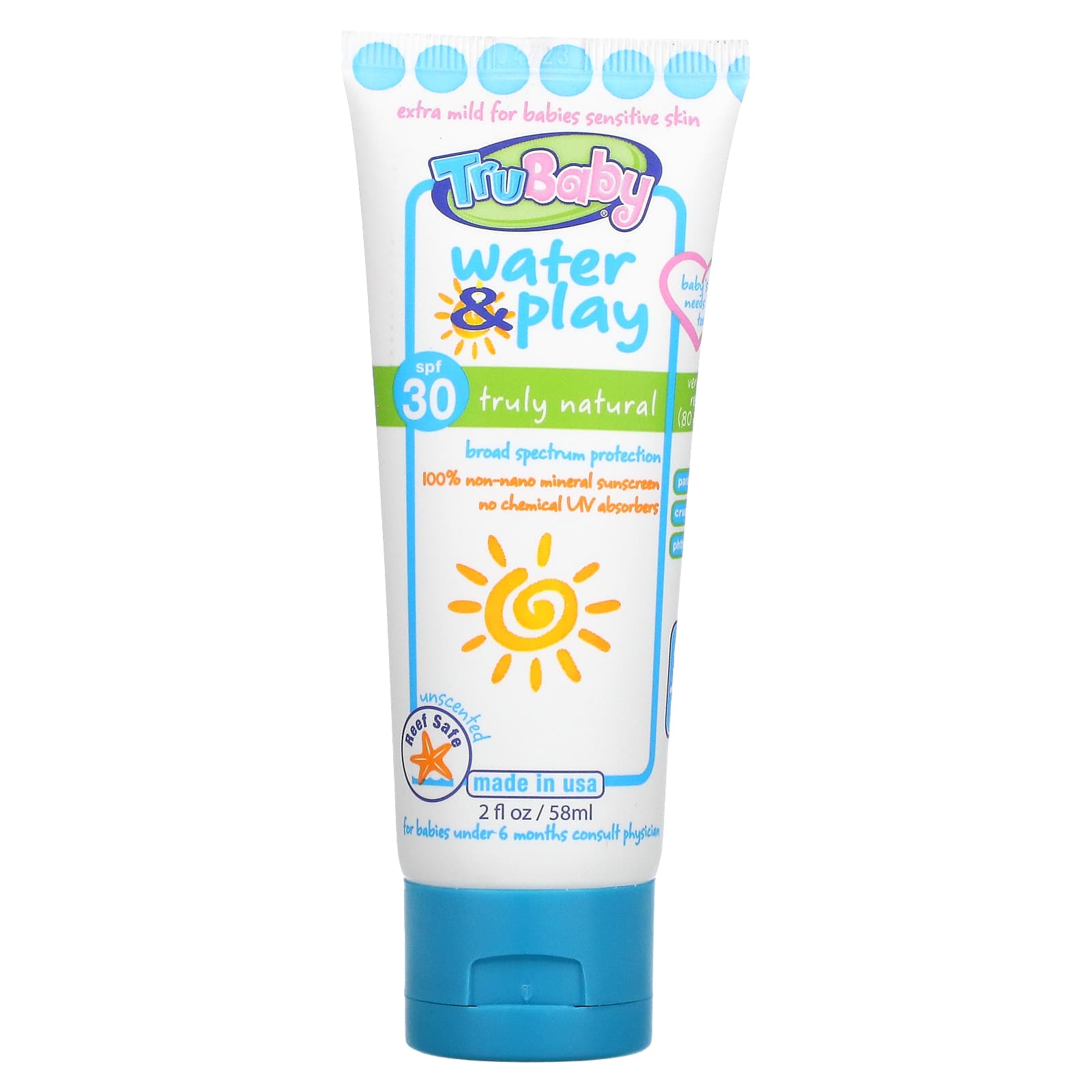 trubaby water and play sunscreen