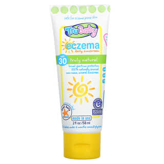 TruKid, TruBaby, Protector solar diario contra el eczema, FPS 30, Sin fragancia, 58 ml (2 oz. Líq.)