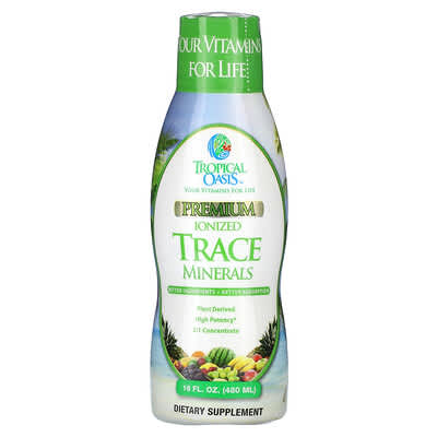 Tropical Oasis, Premium Ionised Trace Minerals, 16 fl oz (480 ml)