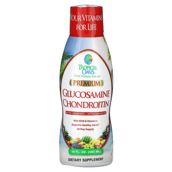 Tropical Oasis Premium Glucosamine Chondroitin, 16 fl oz (480 ml)