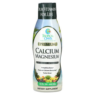 Tropical Oasis, Cálcio e Magnésio Premium, 480 ml (16 fl oz)