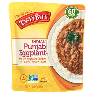 Tasty Bite, Индийский пенджабский баклажан, средний, 285 г (10 унций)
