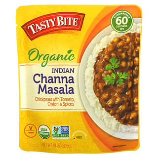 Tasty Bite, Channa masala indienne biologique, Doux, 285 g