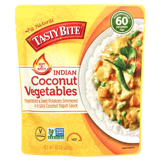 Tasty Bite, Indyjskie warzywa z kokosem, ostre i pikantne, 285 g