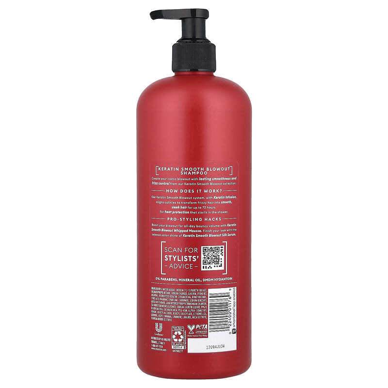 Keratin Smooth Blowout Shampoo, 28 fl oz (828 ml)