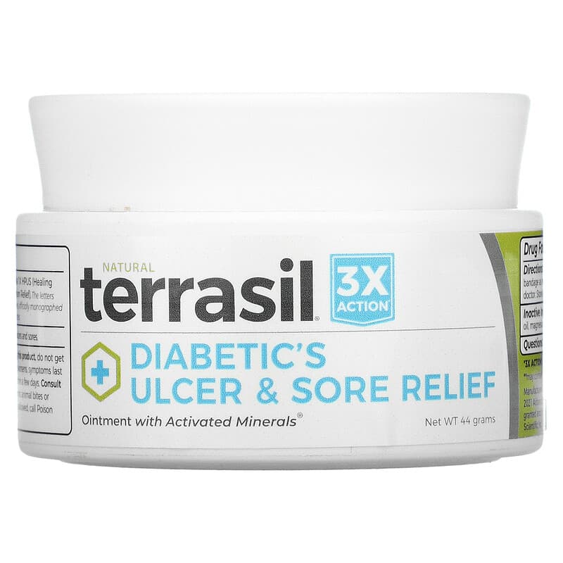 Bed Sores Cream by Terrasil for Natural Treatment of Bed Sores & Pressure  Sores - 44gm Jar