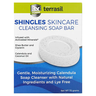 Terrasil, Barra de jabón de limpieza para el cuidado de la piel con culebrilla, 75 g