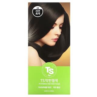 TS Trillion, TS Chakhan Hair Color Cream, No. 3 Natural Black, 1 Kit