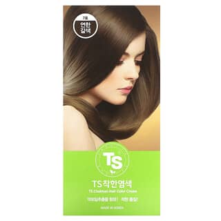 TS Trillion, TS Chakhan Hair Color Cream, No. 7 Light Brown, 1 Kit
