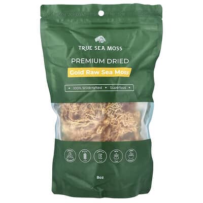 True Sea Moss, Premium Gold Grade Sea Moss, 8 oz (226 g)