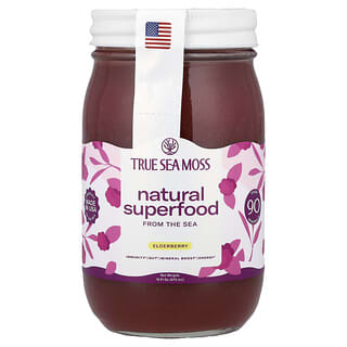 True Sea Moss, Tengeri moszat gél, bodza, 16 fl oz (453 g)