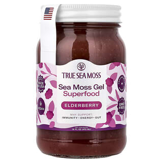 True Sea Moss, Natural Superfood from the Sea, бузина, 473 мл (16 жидк. Унций)