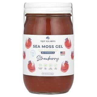 True Sea Moss, Gel de Musgo Marinho, Morango, 453 g (16 fl oz)