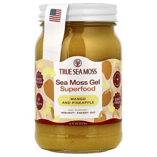 True Sea Moss, Sea Moss Gel Superfood, Mango and Pineapple, 16 fl oz (473 ml)