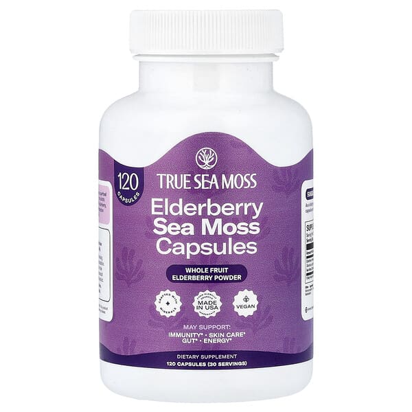 Elderberry Sea Moss, 120 Capsules