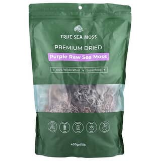 True Sea Moss, Musgo marino crudo púrpura, 453 g (1 lb)