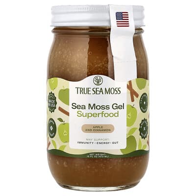 True Sea Moss, Sea Moss Gel, Apple Cinnamon, 16 fl oz (453 g)
