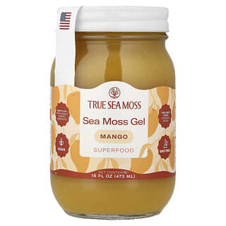 True Sea Moss, 바다 이끼 젤 슈퍼 푸드, 망고, 473ml(16fl oz)