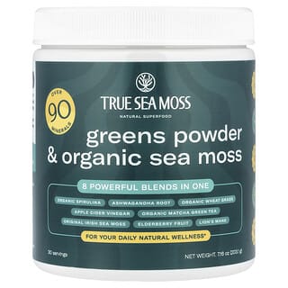 True Sea Moss, Natural Superfood, Green Powder & Organic Irish Sea Moss, 7.16 oz (203.1 g)