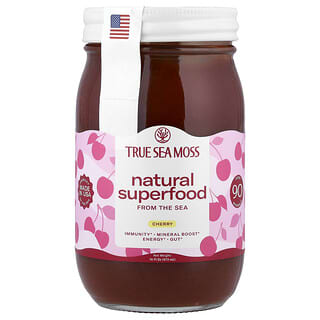 True Sea Moss, Natural Superfoods From the Sea, Cherry, 16 fl oz (473 ml)