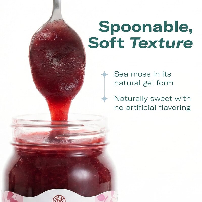 Sea Moss Gel Superfood, Cherry, 16 fl oz (473 ml)