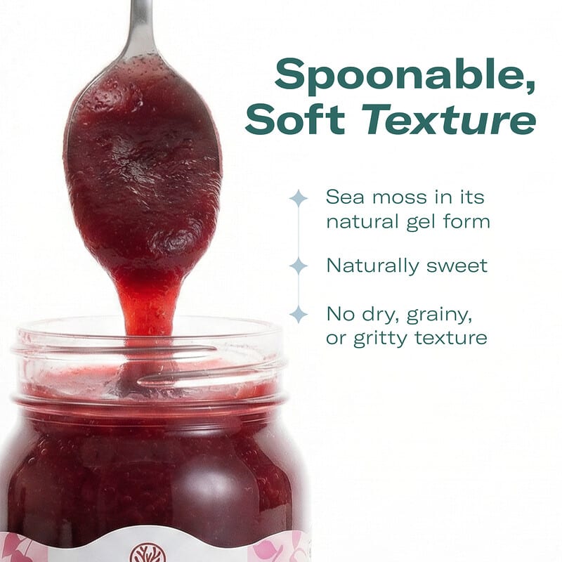 Sea Moss Gel Superfood, Cherry, 16 fl oz (473 ml)