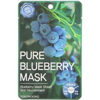 Tosowoong, Pure Blueberry Mask, 1 Mask, 0.88 oz (25 g)