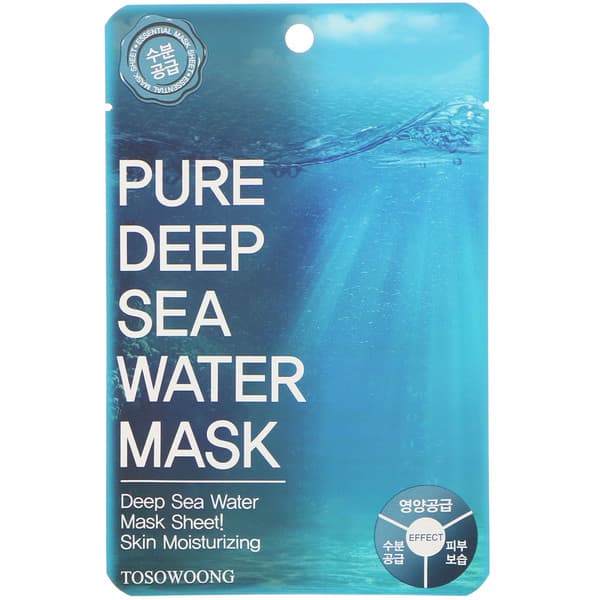 Tosowoong, Pure Deep Sea Water Mask, 1 Mask, 0.88 (25 g)