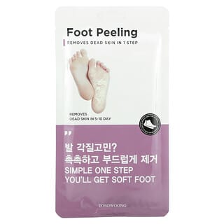 Tosowoong, Foot Peeling, Size Large, 2 Pieces, 20 g Each
