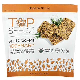 Top Seedz（トップ シーズ）, Seed Crackers, Rosemary, 5 oz (142 g)