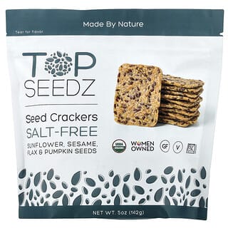 Top Seedz, Seed Crackers, Salt Free, 5 oz (142 g)