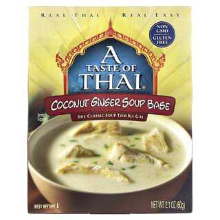 A Taste Of Thai, Coconut Ginger Soup Base, 2.1 oz (60 g)