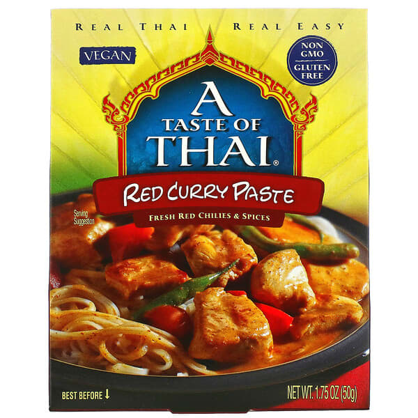 A Taste Of Thai, Red Curry Paste, rote Currypaste, 50 g (1,75 oz.)
