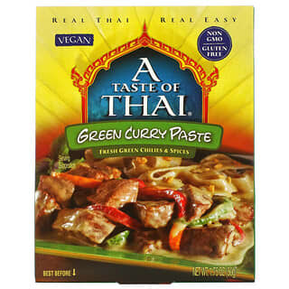 A Taste Of Thai (أ تيست أوف تاي)‏, معجون الكاري الأخضر، 1.75 أونصة (50 جم)