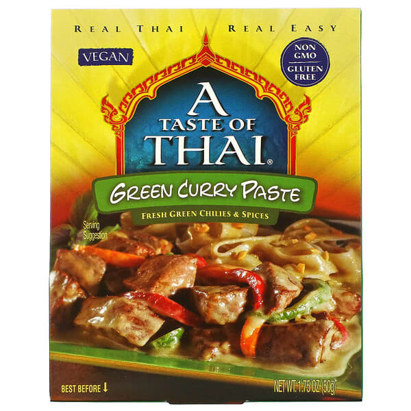 A Taste Of Thai, Green Curry Paste, grüne Currypaste, 50 g (1,75 oz.)