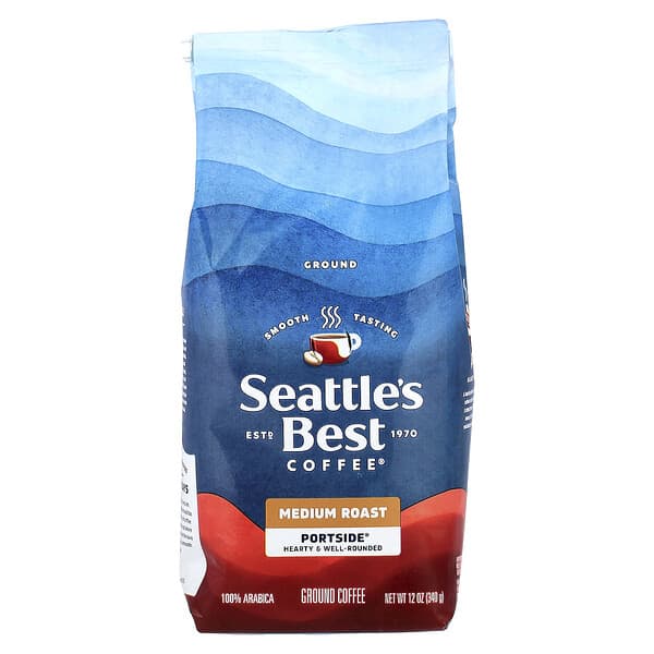 Seattle's Best Coffee, 포트사이드®, 커피, 분쇄 커피, 미디엄 로스트, 340g(12oz)