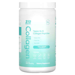 310 Nutrition, Collagen, Types I & III Collagen Peptides, Citrus Splash, 12.6 oz (357 g)