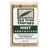Зубочистки Tea Tree TherapyToothpicks, мятные, примерно 100 штук