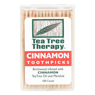 Tea Tree Therapy, Toothpicks, Cinnamon , 100 Count
