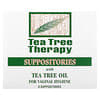 Suppositories with Tea Tree Oil for Vaginal Hygiene, 6 Suppositories