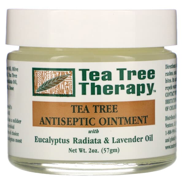 Tea Tree Therapy, ティーツリー アンティセプティックオイントメント（消毒軟膏）、2 oz (57 g)