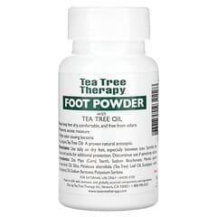 Tea Tree Therapy, Foot Powder, With Tea Tree Oil, Peppermint, 3 oz (85 g)