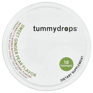 Tummydrops, Organic Sweet Ginger Pear, 18 Lozenges