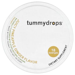 Tummydrops, Juicy Pineapple Ginger Drops, 18 Drops