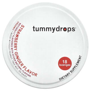 Tummydrops, Organik Çilek ve Zencefil, 18 Pastil